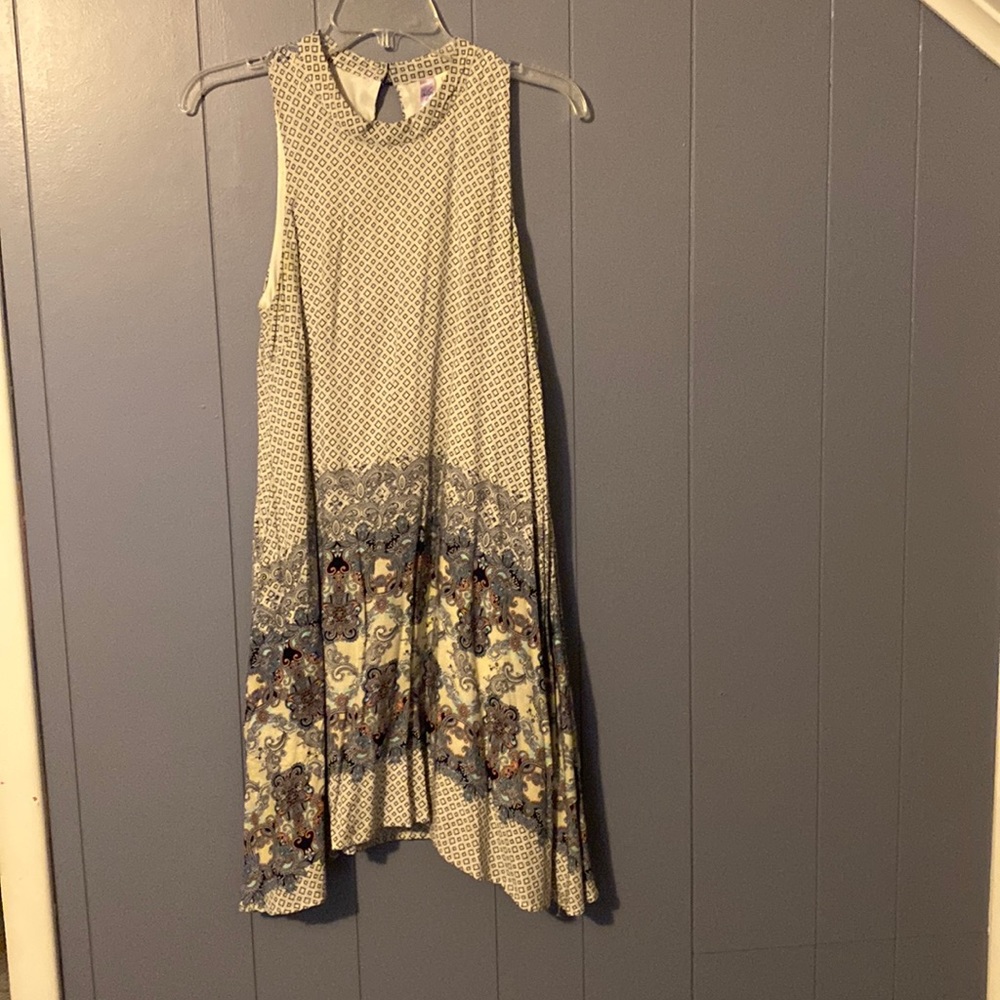 Boutique Dress: light blue color with pattern Francesca’s.